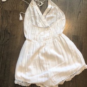White lace romper